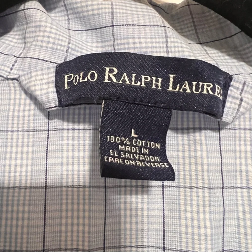 Polo Ralph Lauren Light Blue Checkered Sleep Shirt
